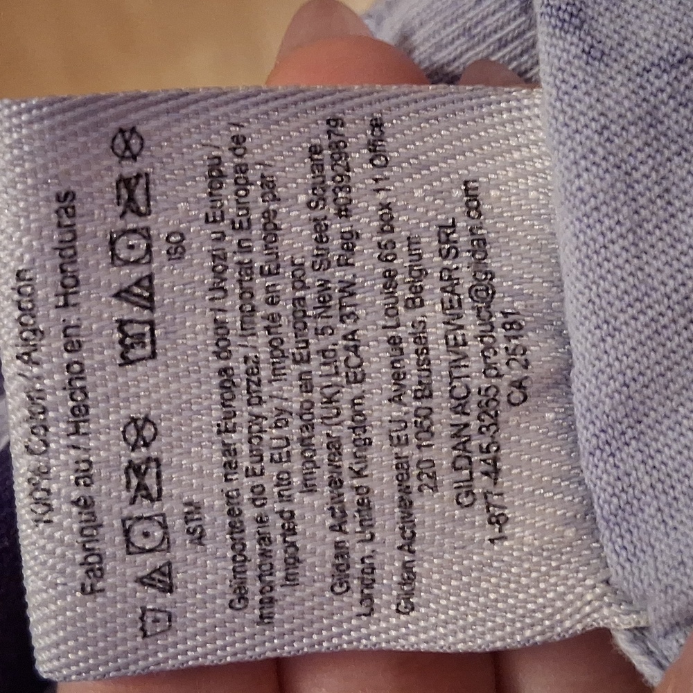 Comfort Colors Make Heaven Crowded Purple Tee Shirt - Picture 4 of 4